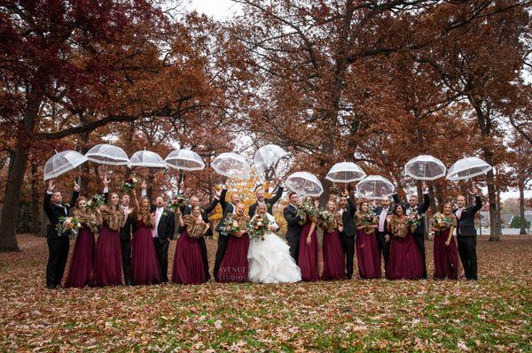 Wedding Party Rain Umbrella