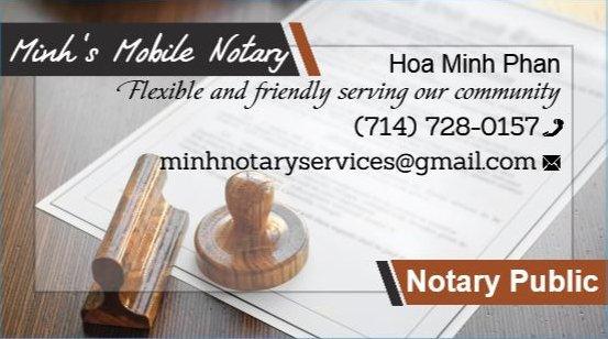 Minh  's Mobile Notary