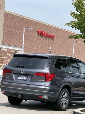 Now, there's a whole different kind of stupid people who can't go park in a space correctly. They decide to park right at the speed bump!