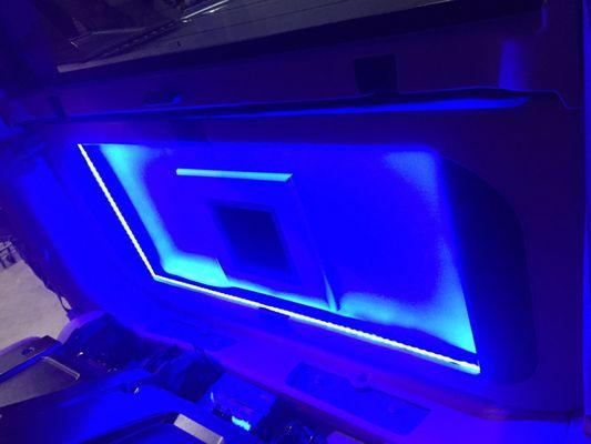 Custom lighting for escalade ext blow tru.