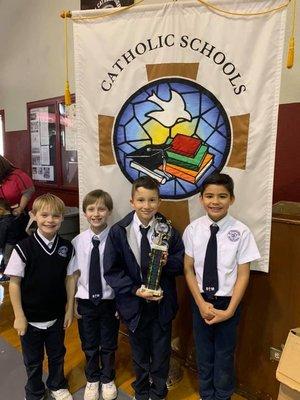 Elementary students win at an academic competition!