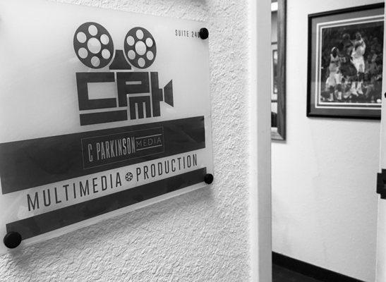 CPM Studios office sign