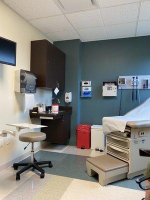 Patient room for Dr. Anne Brinkman.