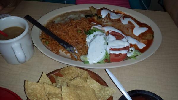 Enchiladas plate