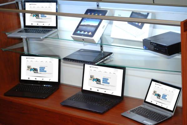 All of our laptops come with a fresh operating system & 90-day warranty!