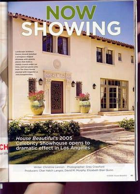 Featured raingutters in House Beautiful magazine