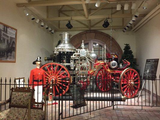 The restored steam engine by the American Fire Engine Company named "Roosevelt"