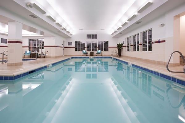 Kids love to splash in our indoor pool!