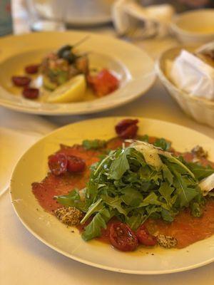 Beef carpaccio