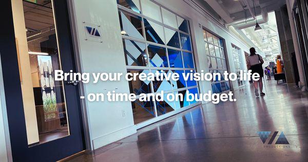 VIA Productions bringing your creative to vision to life - on time and on budget.