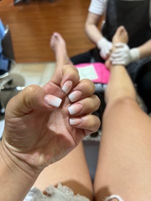 Masaje y manicure hermoso