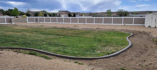 Concrete Curbing and sod removal