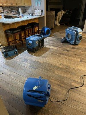 Equipment to dry out and restore your property