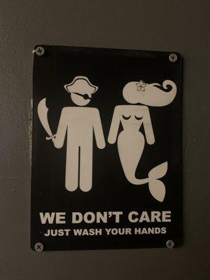 Cool restroom sign