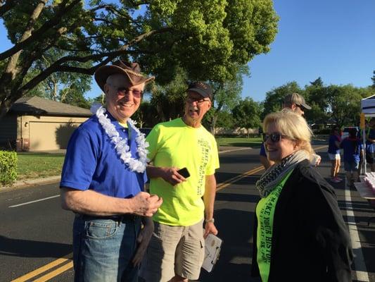 Sacramento Delta Property Mmgt. volunteering with Rotary Club-Sacramento at Pony Express Marathon-Benefiting Alpha K9 & Courage Worldwide