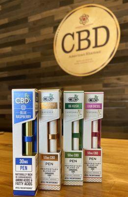 New CBD vape pens in 4 flavors with up to 50mg of CBD