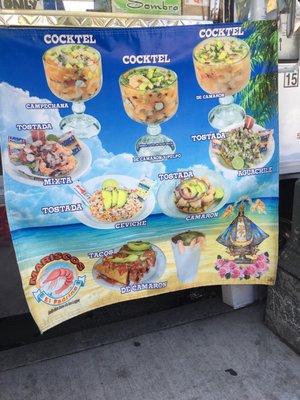 Menu of my favorite food truck