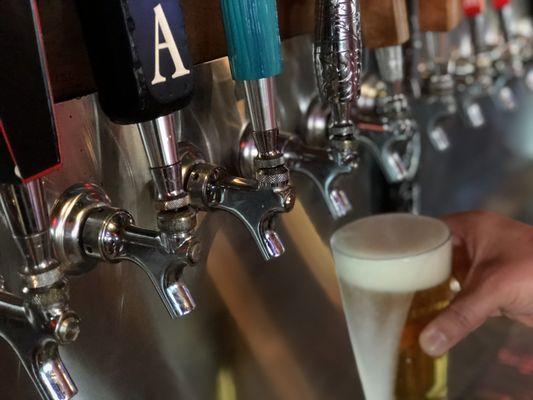 With 104 beers on draft, there's something for everyone (and they're mostly local brews!)