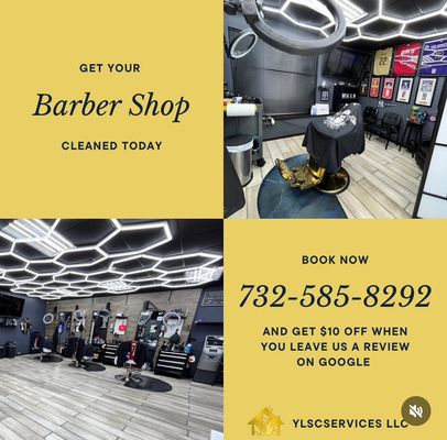 Do you own a barber shop? We are experts! The best in NJ. Call and experience the YLSCSERVICES SPECIAL TOUCH. (732)585-8292