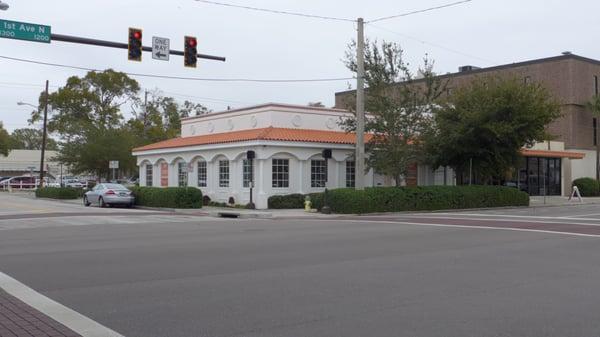 Front view from 13th Street, crossing 1st Avenue North