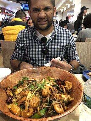 My husband super happy to be getting his dry pot fix