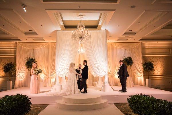 Ceremony Draping and Lighting at The Four Seasons