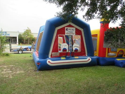 This is our signature Clown Face Bounce House.