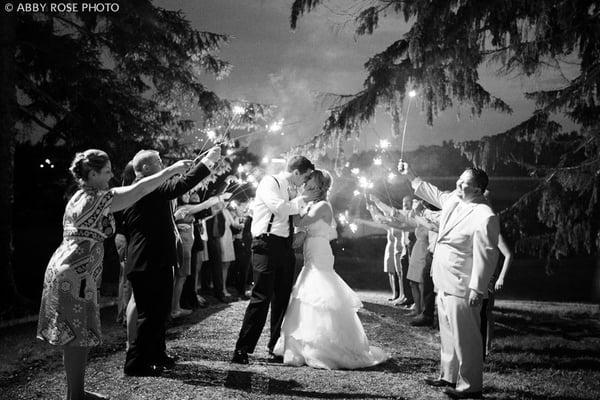 Sparkler Send-off Wedding at Tollgate Farm