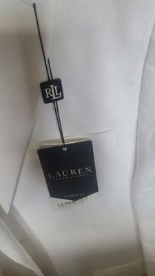 Burns on my linen suit from cleaner from just pressing. As you see brand new Ralph Lauren suit