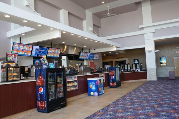 Copper Creek Cinemas' renovated lobby