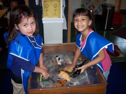 Sensory table fun!