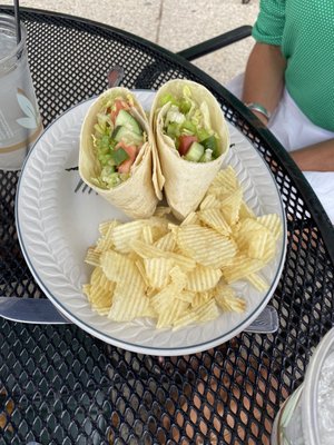 It was lame veggie wrap with chips