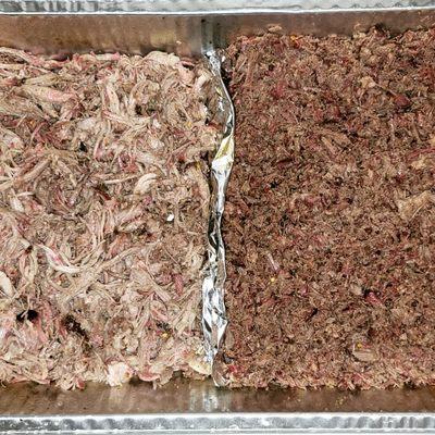 Pulled Pork and Chopped Brisket tray