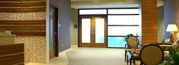 Adams and Reese LLP office lobby entrance.