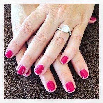 Gel polish manicure