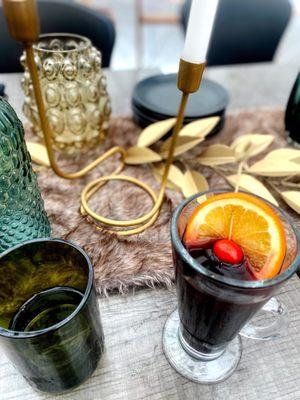 Delicious winter mulled wine.