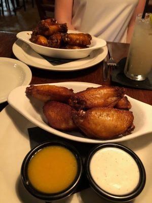 Cajun wings and Beer brined big bois with mango habañero.