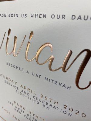 hot foil stamping and embossing in New York City