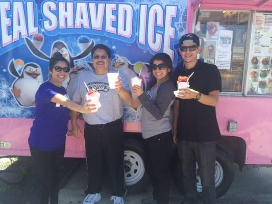 Yummy snow cones from Shaved Ice!