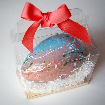 Handpainted chocolate eggs...beautiful for Easter!