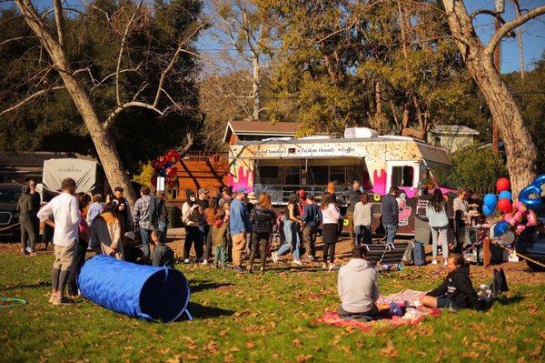 La Donut Truck set up for our party