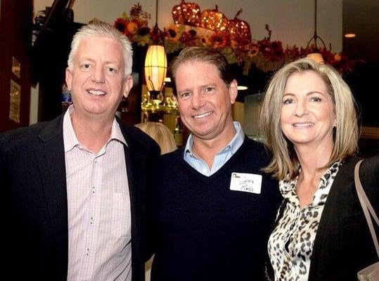 Craig Ross, Gordon Hartman & Linda Rudd at the Presidio Title party -2014