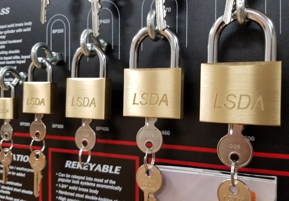 LSDA Padlocks - we only work with the best. High Strength weatherproof locks with Life time guarantee.