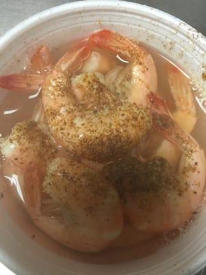 Steam shrimp