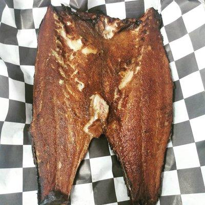 Smoked mullet available in season