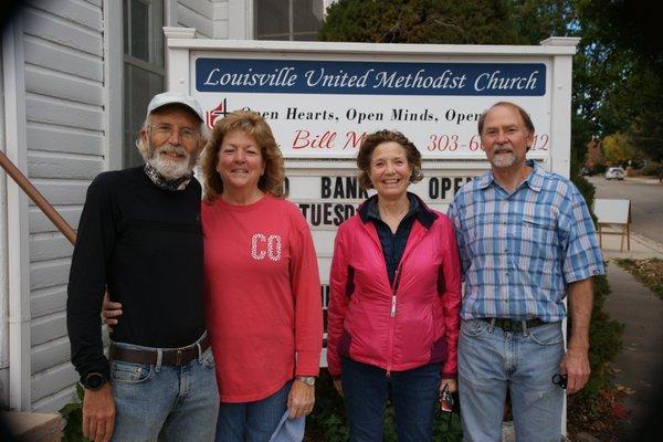 A few of the Louisville Community Food Bank volunteers