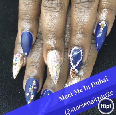 Stiletto nails by Stacie