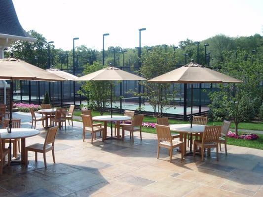 Outdoor dining at the McBride House