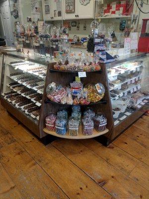 Delicious truffles, fudge and other chocolates to choose from.