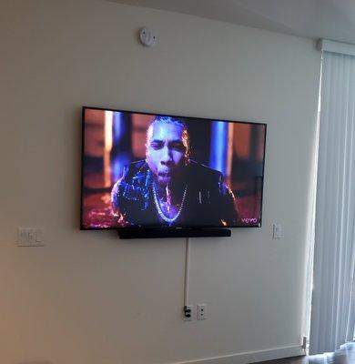 Tv installation+ Cover wire concealment